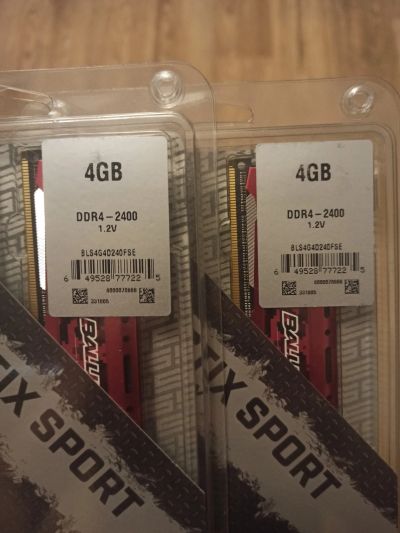 Лот: 20428849. Фото: 1. Оперативная память ddr4 8gb (2x4gb... Оперативная память