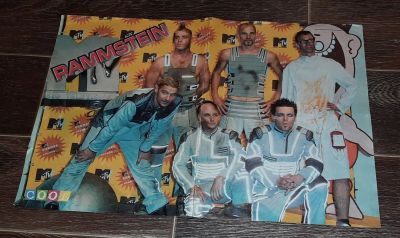 Лот: 17266950. Фото: 1. Плакат/постер "Rammstein" из журнала... Другое (коллекционирование, моделизм)