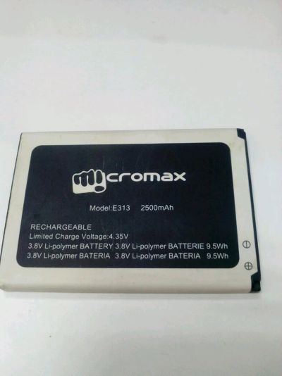 Лот: 10880185. Фото: 1. Z309 . АКБ Micromax E313 ( E313... Аккумуляторы