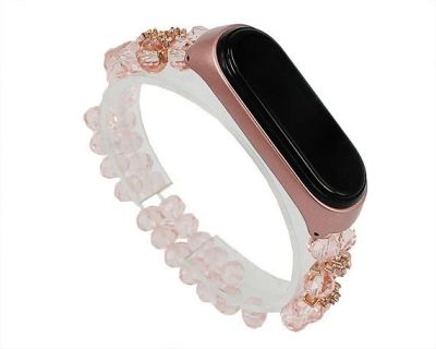 Лот: 20886205. Фото: 1. Ремешок Xiaomi Mi Band 3/4 хрустальные... Смарт-часы, фитнес-браслеты, аксессуары