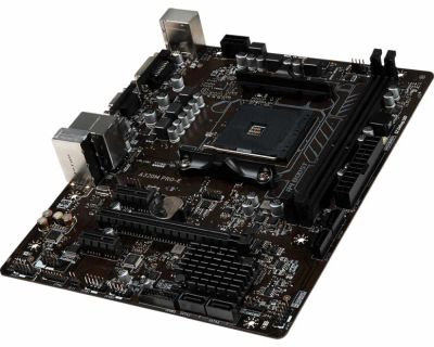 Лот: 15929807. Фото: 1. Материнская плата MSI A320M PRO-E... Материнские платы