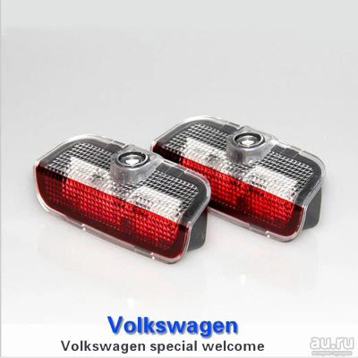 Лот: 16167903. Фото: 1. Проэктор в двери с лого VW, штатный... Электроприборы для автомобиля