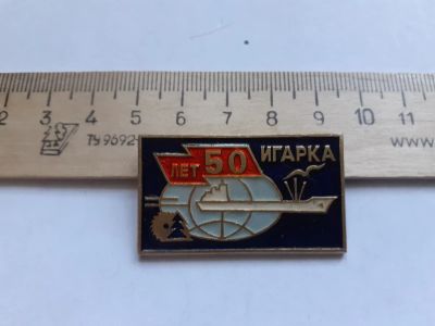 Лот: 17983026. Фото: 1. ( № 10222 ) значки Игарка 50 лет... Сувенирные