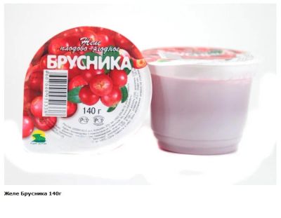 Лот: 5439397. Фото: 1. Плодово-ягодное желе "Брусника... Диетическое питание