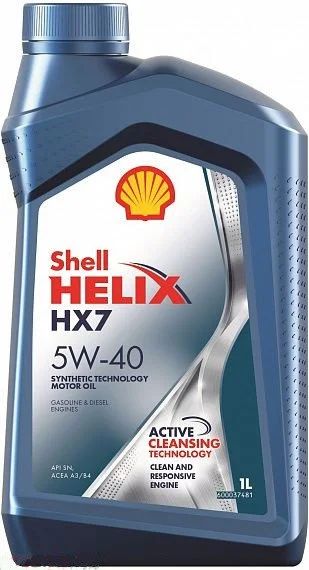 Лот: 14492797. Фото: 1. Shell Helix HX7 , 5W40, 1L(масло... Масла, жидкости