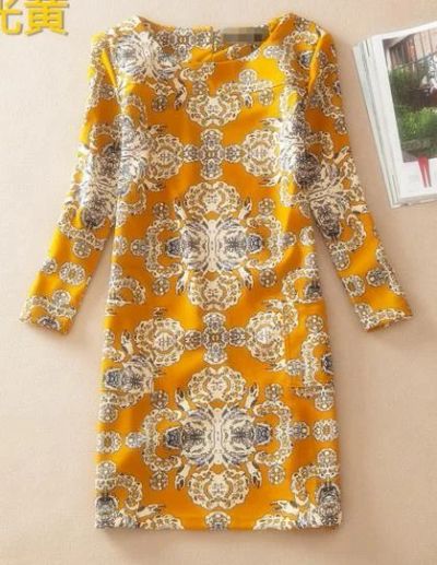 Лот: 6629550. Фото: 1. Платье желто-белое поплин 40-42... Платья