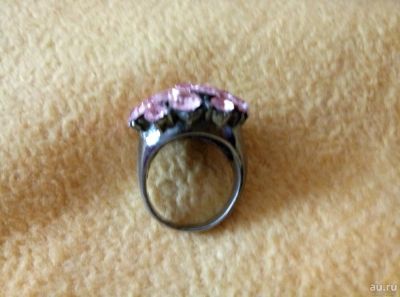 Лот: 10589273. Фото: 1. Кольцо крупный розовый камень... Кольца, перстни