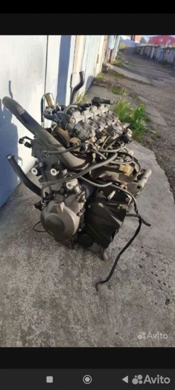 Лот: 22463050. Фото: 1. Двигатель Yamaha R6 (03-05) J506E... Запчасти