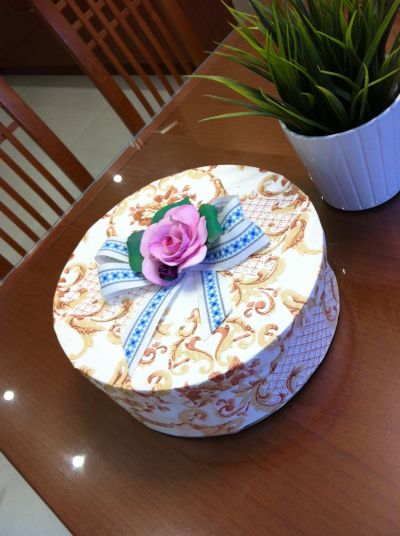 Лот: 24764555. Фото: 1. Коробка круглая для хранения. Корзины, контейнеры