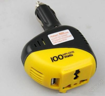 Лот: 2095750. Фото: 1. Автомобильный инвертор usb (доставка... Электроприборы для автомобиля