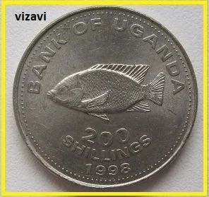 Лот: 16766811. Фото: 1. Уганда 200 шиллингов 1998 (9). Африка