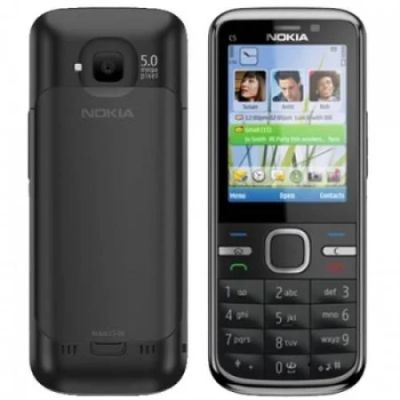 Лот: 3332013. Фото: 1. Nokia C5-00 5 MP All Black. Смартфоны