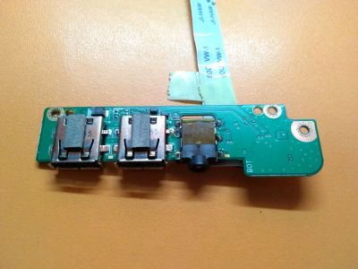 Лот: 13152830. Фото: 1. Б\У плата с разъемами USB и Audio... Разъёмы
