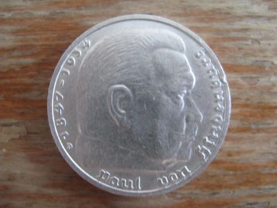 Лот: 11043730. Фото: 1. Германия 5 рейхсмарок 1938 года... Германия и Австрия