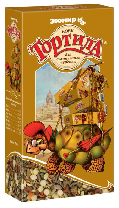 Лот: 9450455. Фото: 1. Тортила - корм для сухопутных... Корма