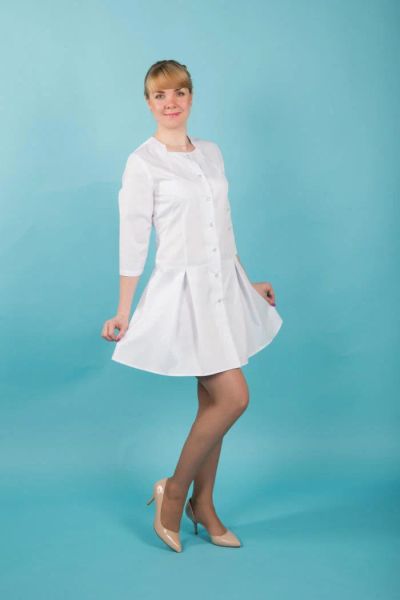 Лот: 10587676. Фото: 1. Медицинский халат dr.ALBUS. Артикул... Спецодежда, спецобувь