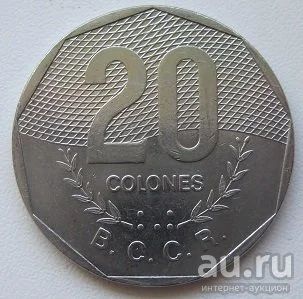 Лот: 13564612. Фото: 1. Коста-Рика 20 колонов 1983, XF. Америка