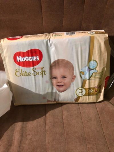 Лот: 12133844. Фото: 1. Памперсы huggies elite soft 3. Детская гигиена