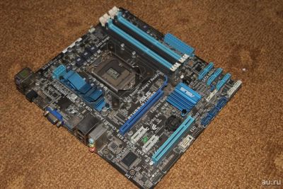 Лот: 8053117. Фото: 1. Asus P7H55 LGA1156 (загнуты ножки... Материнские платы