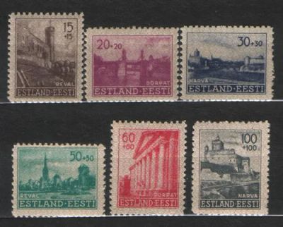 Лот: 24593583. Фото: 1. Эстония - марки 1941 MNH. Бесплатная... Марки