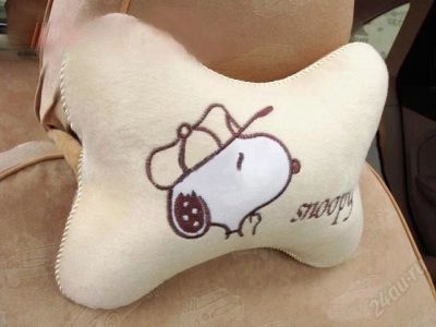 Лот: 2802716. Фото: 1. Подушка-подголовник Snoopy. Чехлы, коврики, оплетки руля