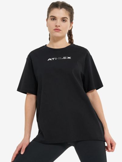 Лот: 24889215. Фото: 1. Футболка женская оверсайз Athlex... Другое (спортивная одежда)