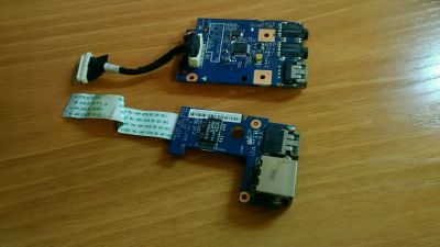 Лот: 11959051. Фото: 1. Плата LAN USB + Плата usb порта... Платы расширения, контроллеры, доп. порты