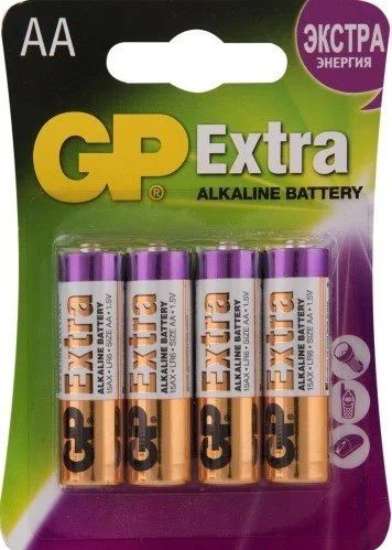 Лот: 13429390. Фото: 1. Батарейка GP Extra 1.5V AA-LR6... Батарейки, аккумуляторы, элементы питания
