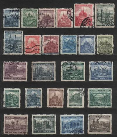 Лот: 25262772. Фото: 1. Германская оккупация Богемии и... Марки