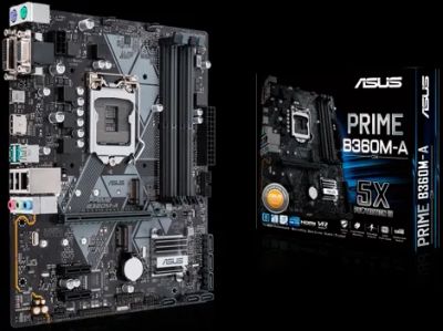 Лот: 19307060. Фото: 1. Материнская плата Asus b360m-a... Материнские платы