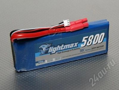 Лот: 597811. Фото: 1. ZIPPY Flightmax 5800mAh 2S1P 30C... Другое (моделизм)