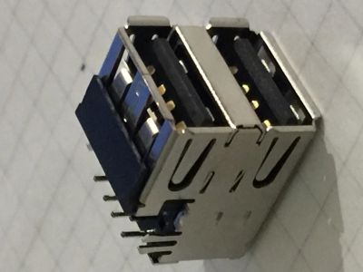 Лот: 12192493. Фото: 1. Разъем usb2 для ноутбука двойной... Разъёмы