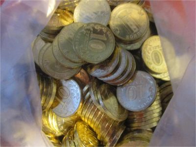 Лот: 7243507. Фото: 1. 10 рублей Колпино 200 монет из... Россия после 1991 года