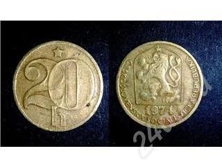Лот: 324430. Фото: 1. Чехословакия, 20 геллеров. (1973... Другое (монеты)