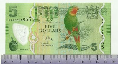 Лот: 10810169. Фото: 1. Фиджи. 5 долларов 2013. Австралия и Океания