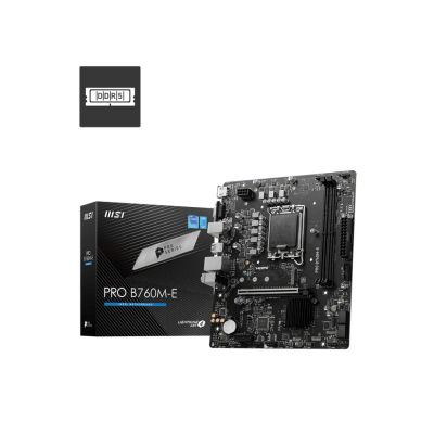 Лот: 24946673. Фото: 1. Мат.плата S1700 B760 MSI PRO B760M-E... Материнские платы