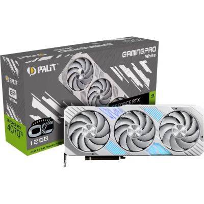 Лот: 21101732. Фото: 1. RTX 4070 TI 12gb gaming pro white... Видеокарты
