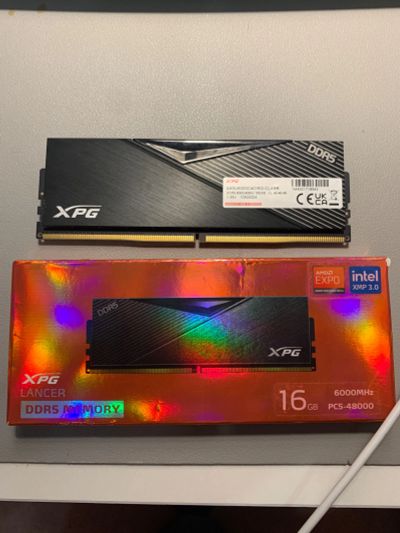 Лот: 24840526. Фото: 1. Ddr5 XPG 1x16gb. 6000mhz 40cl-40-40. Оперативная память
