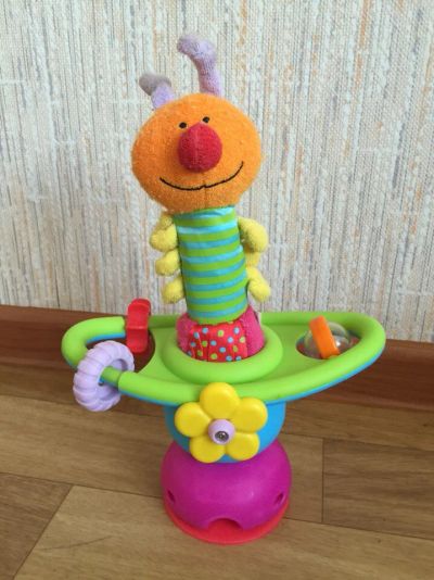 Лот: 7754607. Фото: 1. Игрушка гусеница на присоске. Развивающие