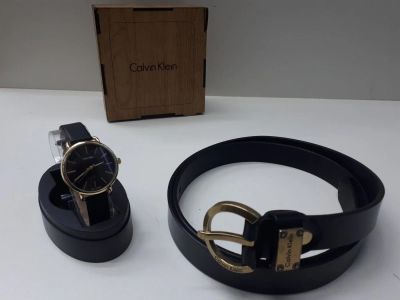 Лот: 11611137. Фото: 1. Часы+ремень Calvin Klein. Другое (аксессуары)