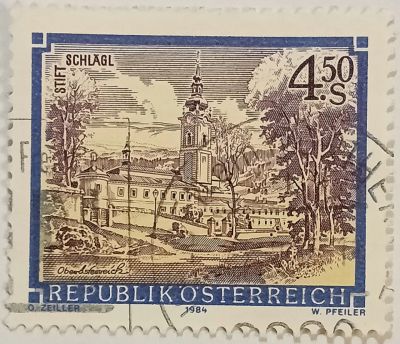 Лот: 25349692. Фото: 1. Марки_Австрии, 4,50 öS - Австрийский... Марки