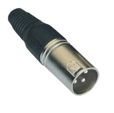 Лот: 18357334. Фото: 1. Штекер папа XLR 3 pin металлический. Разъёмы
