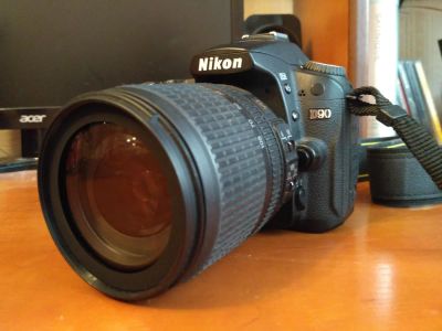 Лот: 8928636. Фото: 1. Зеркальный фотоаппарат Nikon D90... Цифровые зеркальные