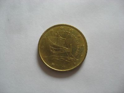 Лот: 10009947. Фото: 1. Кипр, 50 евро центов 2008 года... Европа