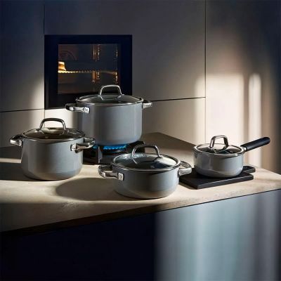 Лот: 25714850. Фото: 1. Набор кастрюль WMF Fusiontec Mineral... Кастрюли