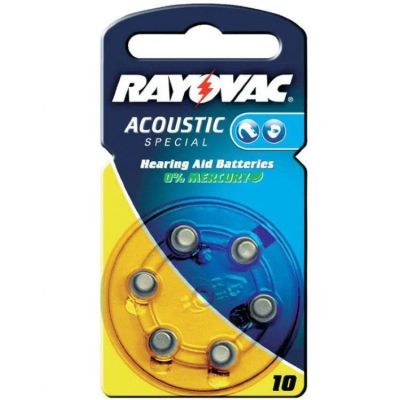 Лот: 22148200. Фото: 1. Элем.пит.RAYOVAC ACOUSTIC TYPE... Батарейки, аккумуляторы, элементы питания