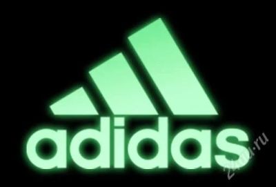 Лот: 2626948. Фото: 1. Светящаяся наклейка на авто "Adidas... Наклейки автомобильные