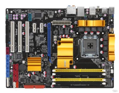 Лот: 8365595. Фото: 1. asus p5q. Материнские платы