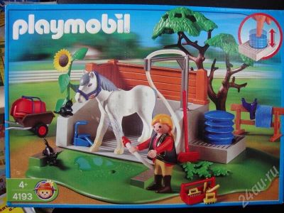 Лот: 444156. Фото: 1. PLAYMOBIL Душевая для лошадей. Конструкторы