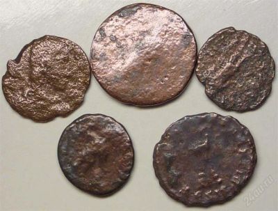 Лот: 1209013. Фото: 1. Древний Рим. 5 монет. 3-й век... Наборы монет